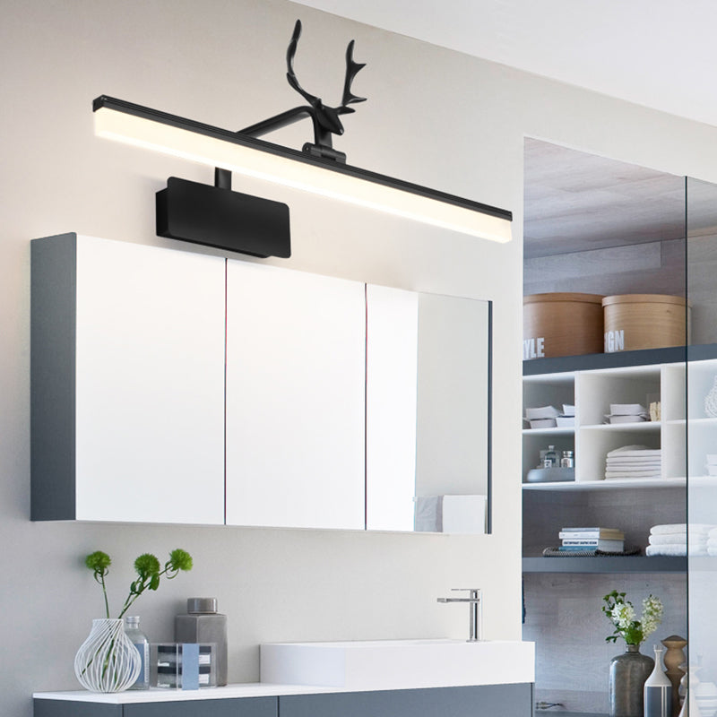 Nordic Light Rectangular Vanity Wall - Extravagant Style Metal Frame