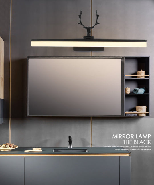 Nordic Light Rectangular Vanity Wall - Extravagant Style Metal Frame