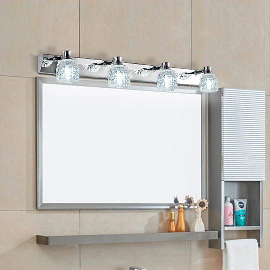 Retro Crystal Vanity Lights: Elegant Armed Wall Light Fixtures Silver / 23