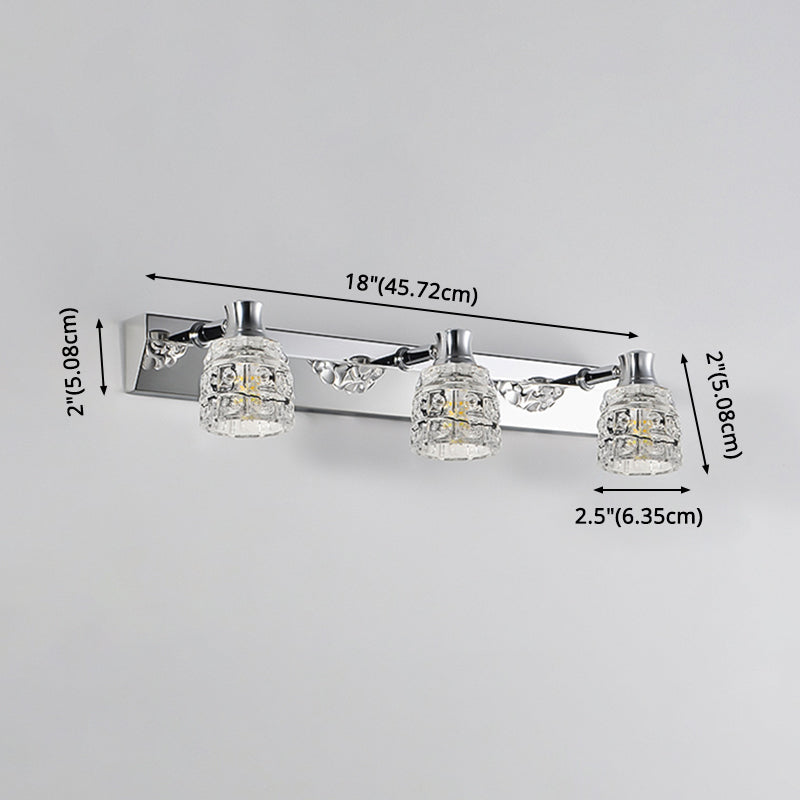 Retro Crystal Vanity Lights: Elegant Armed Wall Light Fixtures