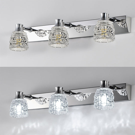 Retro Crystal Vanity Lights: Elegant Armed Wall Light Fixtures