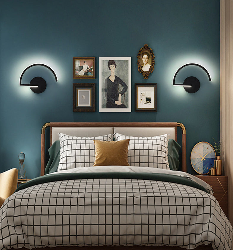 Nordic Style Led Metal Wall Sconce Lamp For Bedroom And Living Room