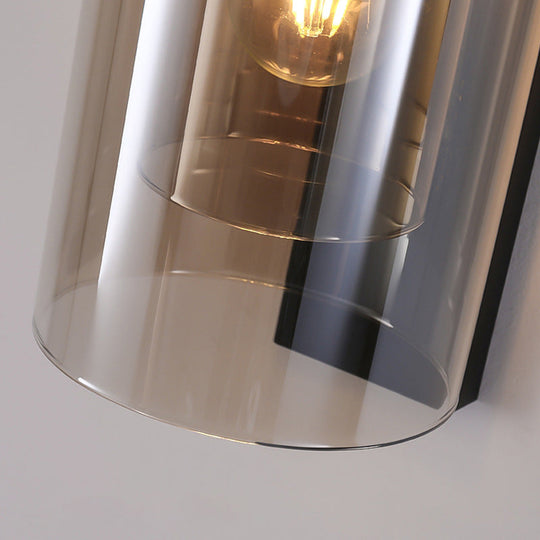 Exquisite Wall Light Sconce With Inner Glass Shade For Corridor And Bedroom