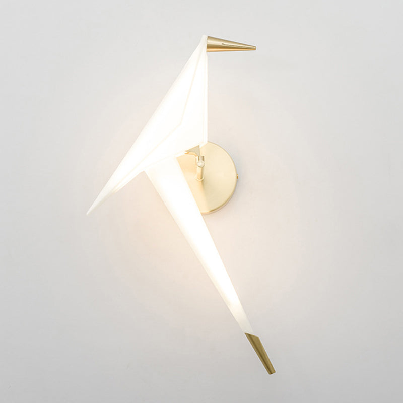 Bird Wall Sconce Led Acrylic Shade Light For Restaurant & Bedroom Decor