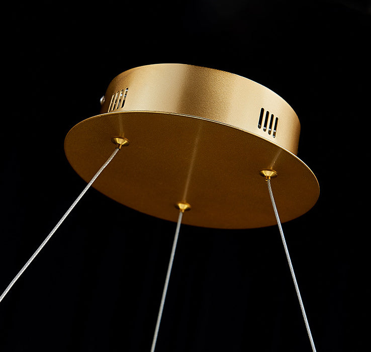 Modern Minimalist Led Pendant Lamp With Clear Crystal - Ideal For Living Room