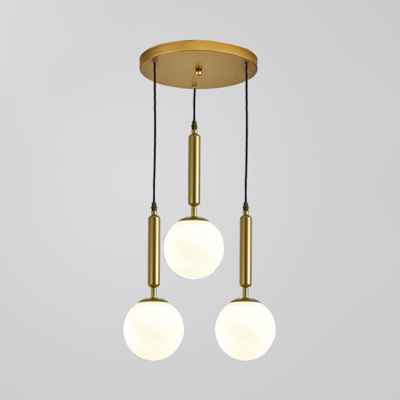 Sleek 3-Light Glass Pendant: Modern Creative Multi-Light Fixture For Clothing Stores