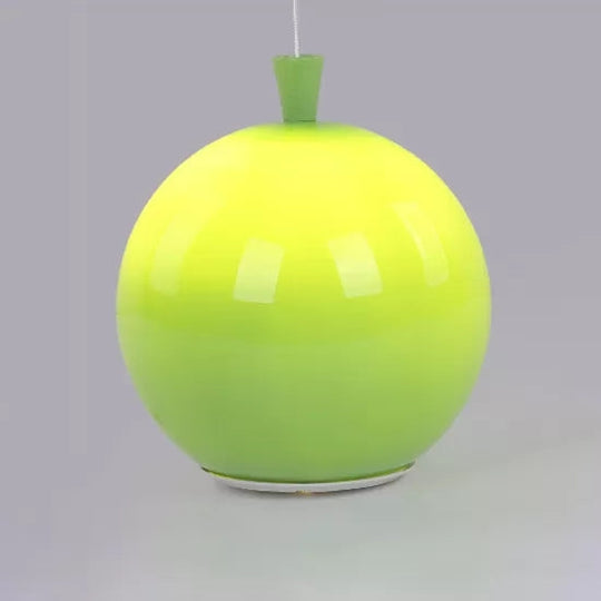 Kids Acrylic Balloon Flush Mount Ceiling Lamp - Creative Single Light Fixture Green / 8’