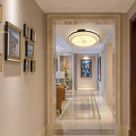 White Crystal Led Ceiling Lamp 2 - Layer Flush Mount 23.5’/31.5’/38.5’ Dia Modern Design Third Gear