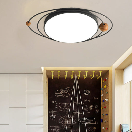 Modern Nordic Led Ceiling Lamp With Round Acrylic Design - 21’/26’/31’ Gray/Green/White