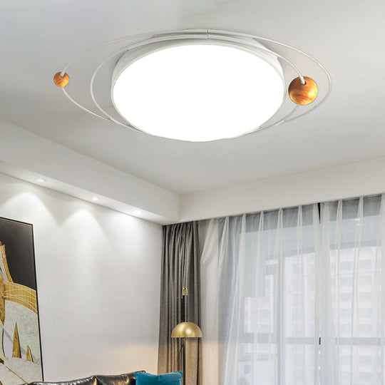 Modern Nordic Led Ceiling Lamp With Round Acrylic Design - 21’/26’/31’ Gray/Green/White