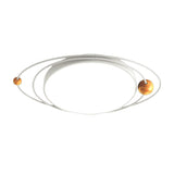 Modern Nordic Led Ceiling Lamp With Round Acrylic Design - 21’/26’/31’ Gray/Green/White