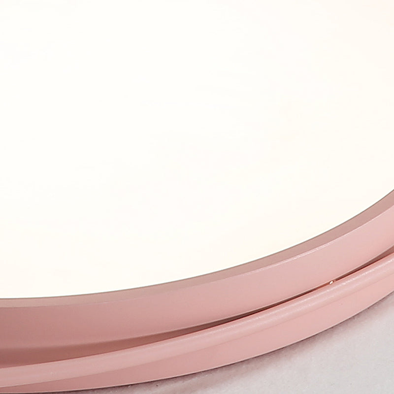 Nordic Style Acrylic Led Flush Ceiling Light Fixture: 18/21.5/25.5 Diameter Round Shape Warm/White