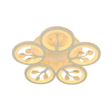 Sputnik Living Room Flush Mount Lamp - Simple Acrylic Light Fixture With Multiple Lighting Options