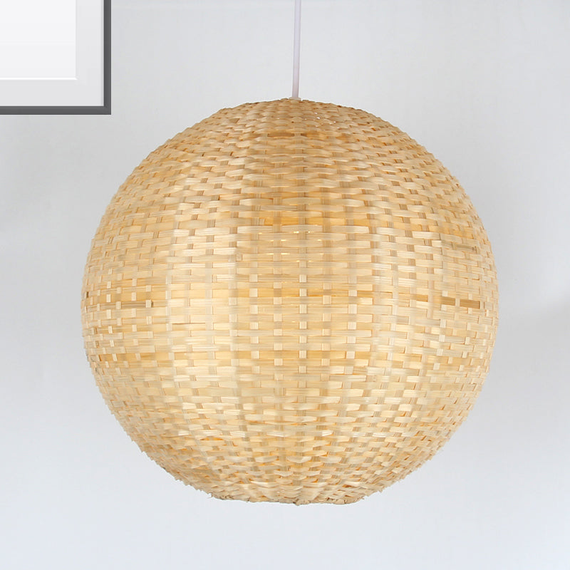 Sleek Bamboo Sphere Pendant Light Kit - 16’/19.5’ Wide