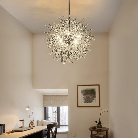 Modern Crystal Starburst Chandelier: 23.5’/31.5’ Wide 8/12 Lights White/Red And Green