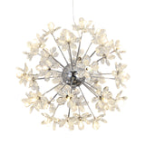 Contemporary Crystal Starburst Ceiling Light Fixture Chrome/Gold Chandelier Pendant