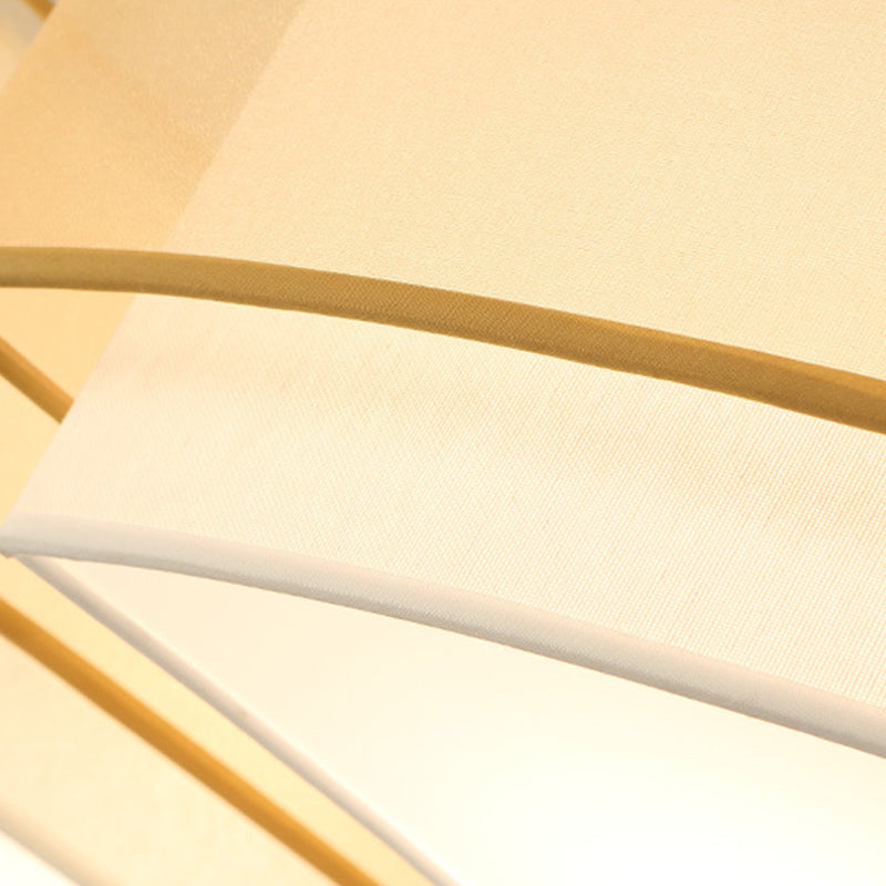 Classic Brass/Black Fabric Drum Flushmount Light - Perfect For Living Room Décor 8 Lights