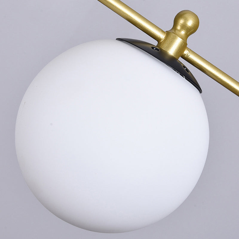 Milky Glass Chandelier Light Fixture - Modern Style 6/8 Lights Gold Finish Ideal For Living Room