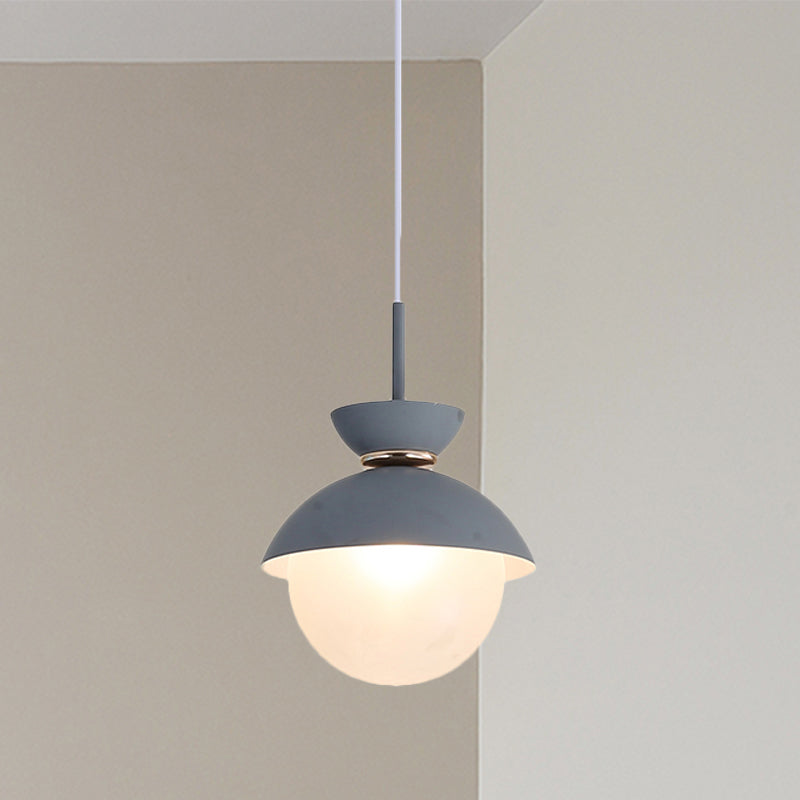 Macaron Flared Pendant Light: Gray/Blue/Pink Ideal For Dining Room