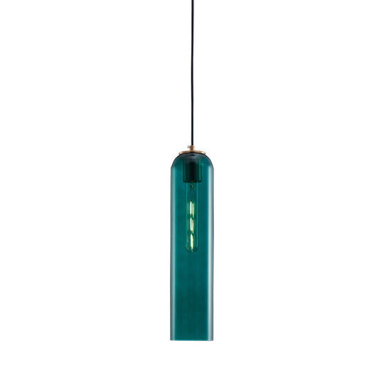 Nordic Style Green Glass Pendant Light For Bedroom