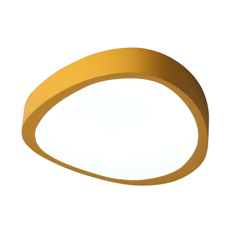 Triangle Acrylic Shade Led Flush Mount Ceiling Light In Warm/White 14’/18’/21.5’ Long For