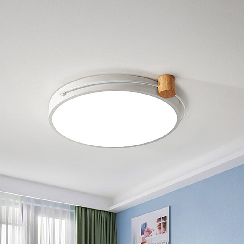 Led Flush Mount Lighting Fixture In Warm/White Light For Living Room Ceiling - Grey/White/Green