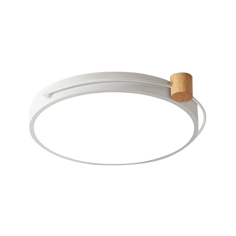 Led Flush Mount Lighting Fixture In Warm/White Light For Living Room Ceiling - Grey/White/Green