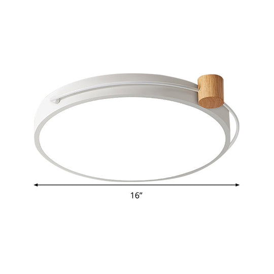 Led Flush Mount Lighting Fixture In Warm/White Light For Living Room Ceiling - Grey/White/Green