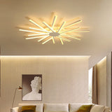 31.5/39 Led Living Room Ceiling Light White Semi Flush Fixture With Spiral Acrylic Shade In