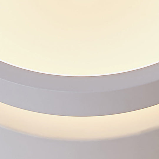 Modern Triangular Flush Led Ceiling Light With Warm/White Acrylic Lighting