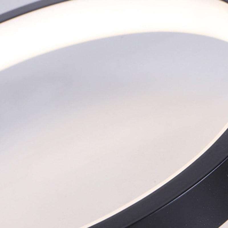 Nordic Acrylic Led Flush Light: Black Molecular Design 4/5 Light Options Warm/White Ideal For