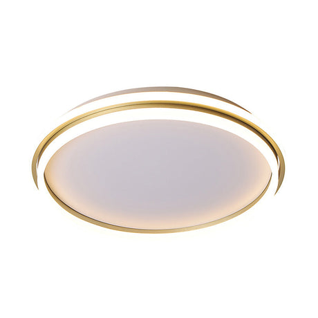 Minimalist Gold Led Ceiling Lamp - Acrylic Round Flush Light (16.5/20.5 Dia) With Remote Control