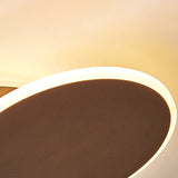 Minimalist Round Acrylic Ceiling Light - 16/19.5 Wide Led Flush Mount In Warm/White White/Coffee