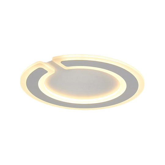 16.5’/20.5’ Dia Round Ceiling Lamp - Simple & Elegant Led Flushmount Lighting In