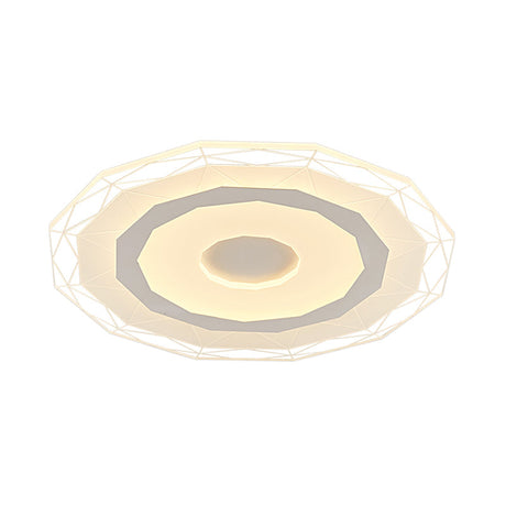 19.5/23.5 Ultra-Thin Ceiling Lamp Simple Style Acrylic White Led Flush Mount Warm/White/Outer Inner