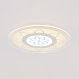 Modern Acrylic Lotus Flush Mount - 16.5’/20.5’ Wide Ceiling Lamp In Warm/White/3 Color Light