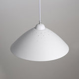 Contemporary Conical Metal Pendant 1-Light Pendulum Lamp For Dining Room In Black/White