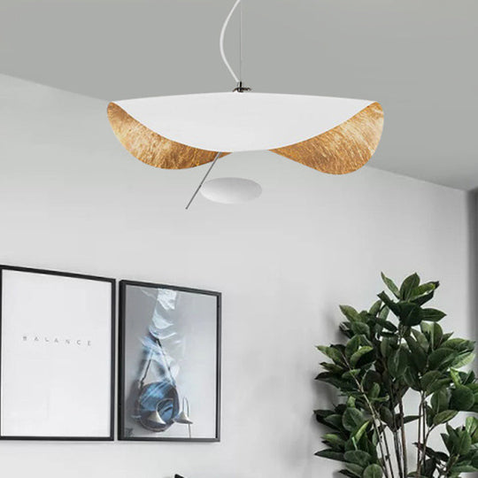 Modern Metal Geometric Pendant Light Kit - 16’’/23.5’’ Wide White/Black Down Lighting For