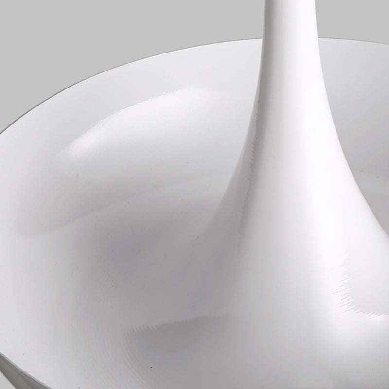 White Modern Metal Pendant Lamp For Dining Room With 1 Light Suspension