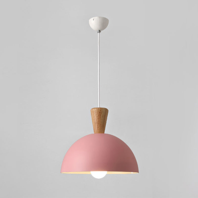 Modern White/Pink Metal Pendant Ceiling Light For Dining Rooms