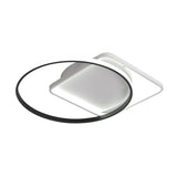 Modernist Acrylic Led Flushmount Ceiling Light In White/Warm 16/19.5 Wide