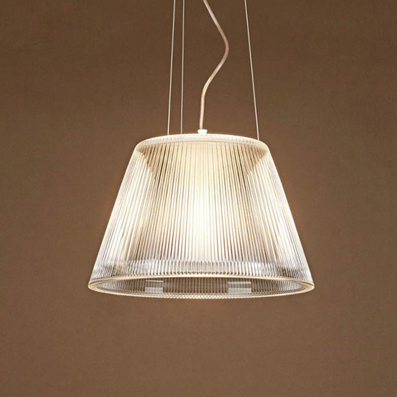 Clear Glass Conical Pendant Light - Modern Lighting Fixture For Living Room
