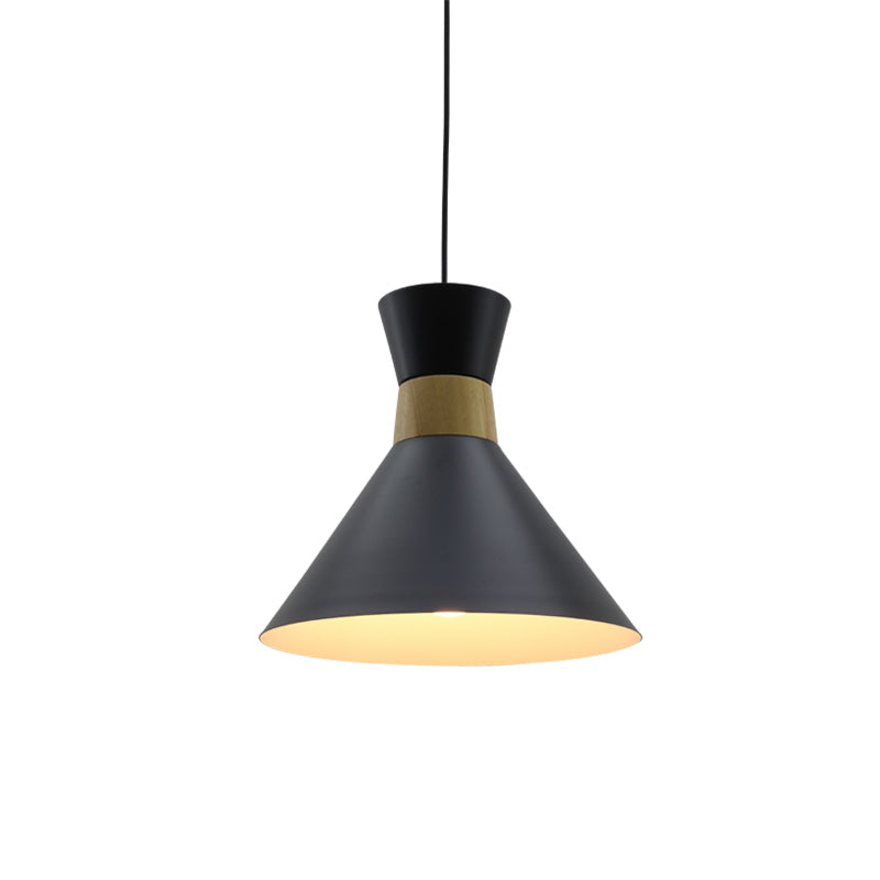 Minimalist Black Metal Pendant Light Kit For Dining Room
