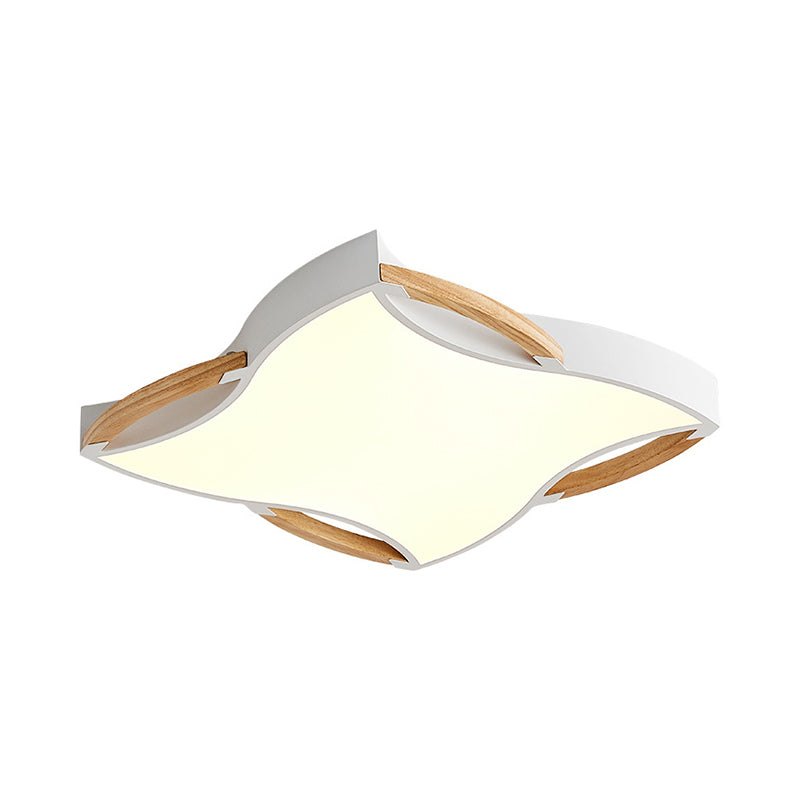 Modern Led White Starfish Flush Mount Ceiling Light Fixture - 16’ / 19.5’ Wide White/Natural