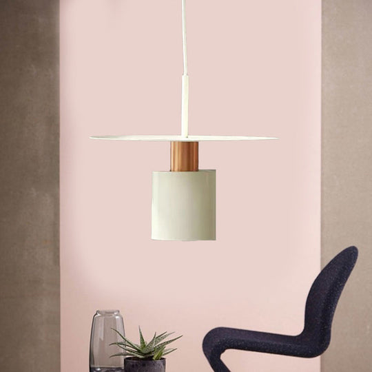 8/12 Modern Metal Copper Ceiling Pendant Light - Cylindrical Hanging Lamp / 8