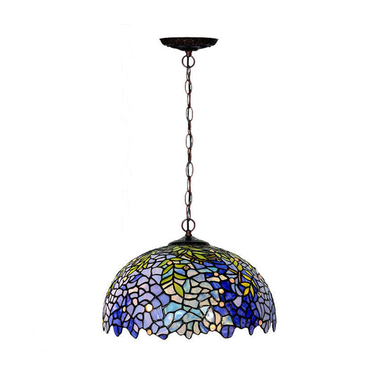 Tiffany Yellow Cut Glass Pendant Chandelier - Ideal For Kitchen 8’/12’/16’ W / 16’