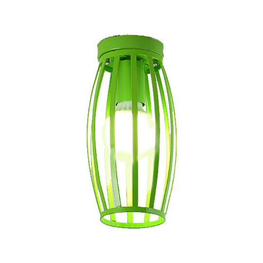 Nordic Metal Ceiling Mount Lamp | Oval Flush Light 1 Corridor Lighting -