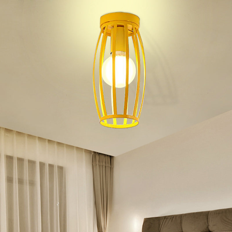 Nordic Metal Ceiling Mount Lamp | Oval Flush Light 1 Corridor Lighting -