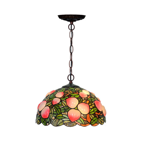 Victorian Peach Bronze Cut Glass Chandelier Pendant Light - 1/2/3 Lights Pink Dining Room Décor