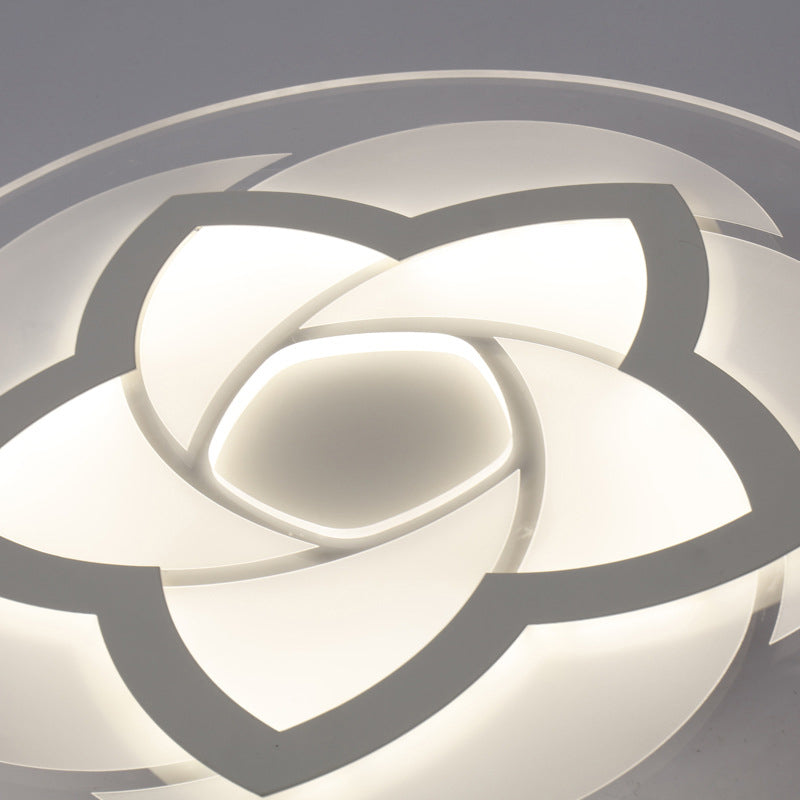 Flower Flush Light Modern Acrylic Ultra Thin Led Ceiling - Ideal For Bedroom 16/19.5/23.5/29.5 W